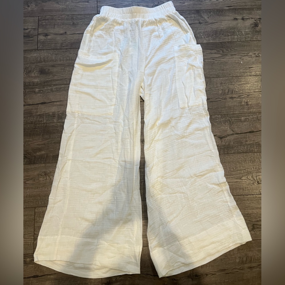 City Beach linen wide leg pants in US S